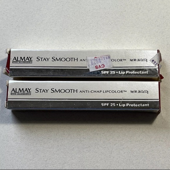 2x ALMAY Stay Smooth Anti-Chap Lipcolor with SPF 25 - Lip Protectant #21 WHISPER - Picture 2 of 6